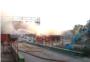 Aparatoso incendio en el Polgono Industrial Sepes de Alberic