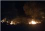 Un incendio alert anoche a los vecinos de la urbanizacin San Cristbal de Alberic