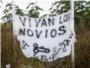 Abandono en Alzira | Una sbana pintada permanece diez das en la 'Rotonda dels Llansols'