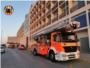 Incendi en una de les habitacions de la cinquena planta de lHospital de la Ribera