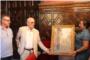 La famlia de Nicolau Primitiu dna un oli del pintor Claros a la Biblioteca Suecana