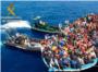 La Guardia Civil rescata a 589 inmigrantes en aguas italianas al sur de la isla de Lampedusa