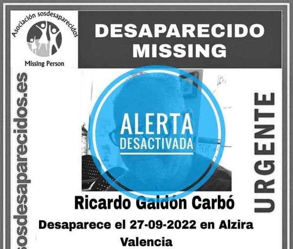 Localitzat el veí d'Alzira que estava desaparegut des del passat 27 de setembre