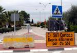 La carretera de Sant Joanet a Villanueva de Castellón lleva un año acabada y sin abrirse