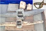 Cullera restaura dos cepos romanos y un sable de tropa de caballera ligera