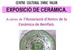 L’Associació Amics de la Ceràmica de Benifaió exposarà al Centre Cultural