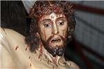 La imagen del Cristo en la Agonía de Alzira, tomada de la Sábana Santa de Turín, sale hoy en procesión