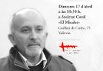 El Micalet de Valencia acoge la presentacin del libro de Josep Mic, de Antella