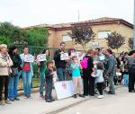 Manifestación del colegio Cervantes de Algemesí