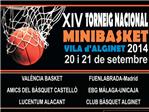El Club Bàsquet Alginet organiza su XIV Torneo Nacional Minibàsquet
