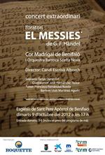 El concierto El Messies de Haendel cerrar los actos del 25 aniversario del 