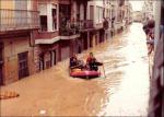 En octubre de 1982 la Ribera supero los 1.000 litros por m2 de lluvia