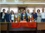 Benifaió ha rebut la Copa del Món i Eurocopes de la selecció espanyola