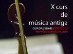Ribera TV - Guadassuar acull fins el 31 d'agost el X Curs de Música Antiga