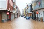Alzira sufre una situación de emergencia por la lluvia intensa