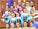 Les gimnastes prebenjamins, benjamins i infantils del Roquette Benifai aconseguixen lor