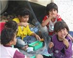 Imanol Arias visit el campo de refugiados sirios de Za'atari