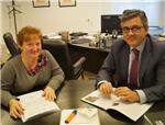 El diputado provincial Cristbal Grau ha recibido a Pilar Alandes, alcaldesa de Senyera