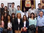 El Alcalde de Algemes recibi ayer a los 15 estudiantes portugueses de intercambio