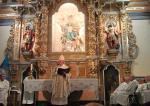 El claustro restaurado de la Iglesia de Villanueva de Castellón se presentó ayer
