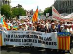 Les Entitats Locals Menors d'El Perelló, El Mareny i La Barraca es manifestaren a Madrid
