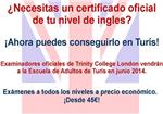 Obtencin del certificado oficial de ingls en Turs