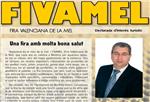 Entrevista a Antonio Polo, alcalde de Montroi, que ens conta alguns aspectes de la Fira Valenciana de la Mel