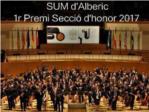 Alberic homenatja a la Societat Unió Musical per la seua victòria