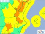 Alerta per les fortes ratxes de vent que en alguns punts de la Ribera poden superar els 70 km/h