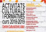 Benifaió programa una amplia oferta de actividades culturales y formativas para el curso 2018/2019