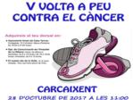 Carcaixent acogerá el 28 de octubre la V Volta a Peu contra el Càncer