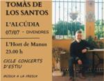 Concert de Tomás De Los Santos a l’Alcúdia
