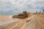 Cullera reprén els treballs de reparació de les platges del sud paralitzats per la COVID-19