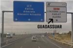 Demanen que es retole el nom de Guadassuar en la senyalitzaci en l'Autovia A7, eixida n373