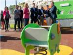 El president de la Diputació de València Jorge Rodríguez visita el nou parc infantil de El Perelló