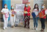 Els professionals del Departament de Salut de la Ribera donen 64 quilos de material escolar a Creu Roja
