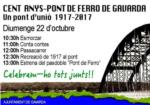  Gavarda conmemora el centenario de su puente de hierro