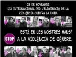 Guadassuar es concentra amb motiu del 'Dia Internacional per l'Eliminaci de la Violncia Contra la Dona'