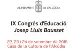 IX Congrés d'Educació Josep Lluís Bausset a l'Alcúdia