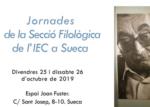 Jornades de la Secció Filològica de l’IEC a l’Espai Joan Fuster de Sueca