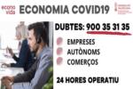 La Conselleria d'Economia habilita el telèfon 900353135 per a atendre els dubtes d'empreses, autònoms i comerços