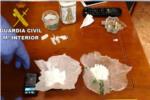 La Guàrdia Civil desmantella diversos punts de venda de droga al detall a la comarca de la Ribera Alta