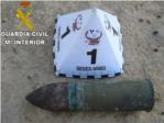 La Guardia Civil destruye un proyectil de artillería que un ciudadano encontró en un establo de Cullera