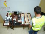 La Guardia Civil interviene 6 kilos de cocaína y detiene a tres personas en Cullera