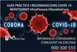 L'Ajuntament de Montserrat edita un fullet amb tota la informació de la crisi del COVID-19