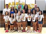 L’alcaldessa de Carlet rep a les gimnastes campiones autonòmiques i de lliga