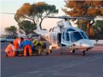 Els bombers rescaten a una escaladora ferida en Alzira