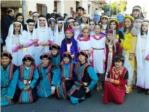 Los escolares protagonistas de la Cabalgata de Reyes de Alberic