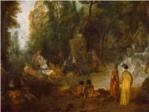 Mirar un cuadro | Fiesta en un parque (Watteau)