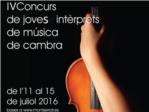 Montserrat presenta el IV Concurs de Msica de Cambra de Joves Intrprets